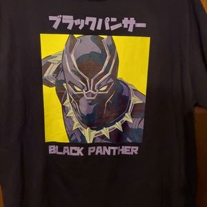 Marvel Black Panther T-shirt New Black